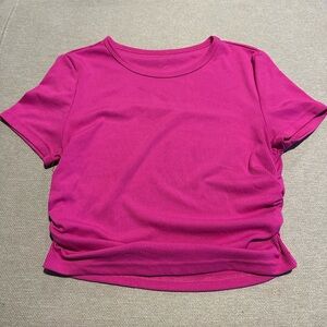 Women's Pink Short Sleeve Top